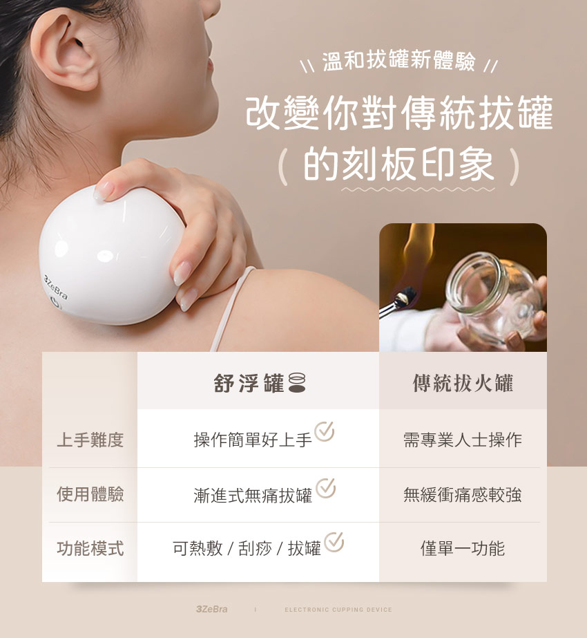舒浮罐︱智能負壓刮痧拔罐器 - 比傳統拔罐不痛的原因