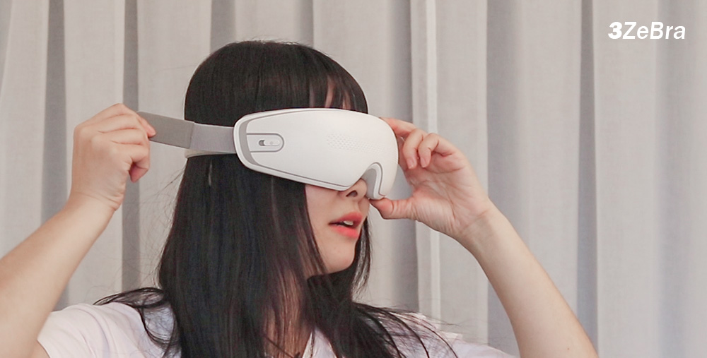 【3ZeBra】雙層氣壓按摩眼罩_可調整鬆緊帶