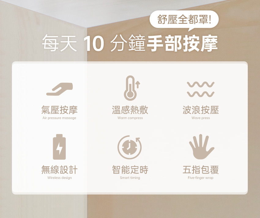 【3ZeBra】溫揉指|氣壓溫感手部按摩機_每天10分鐘保養手指