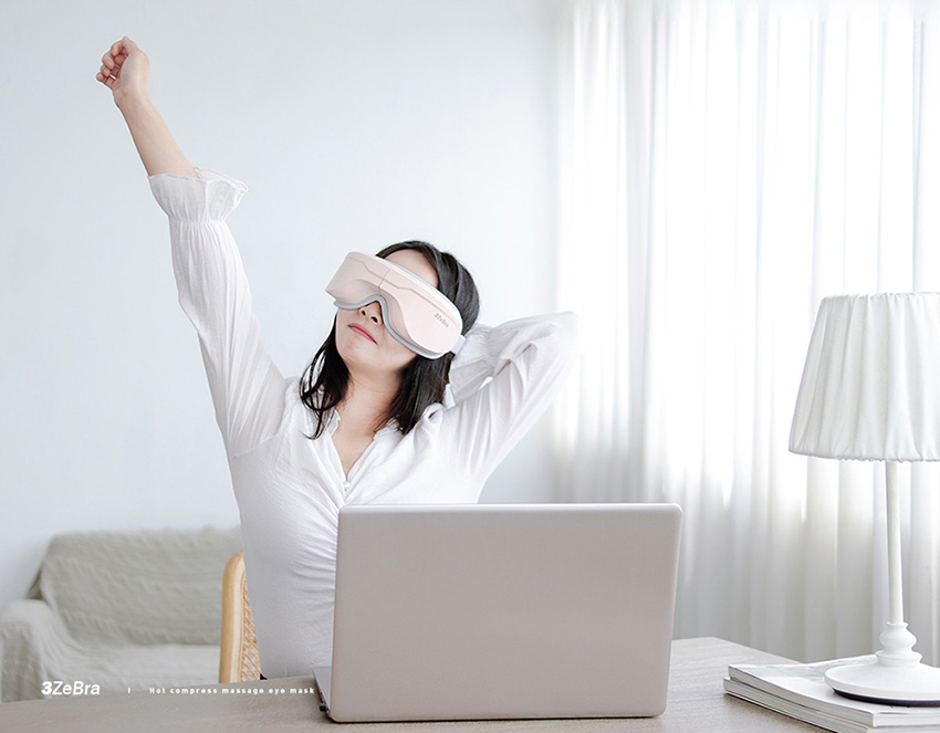 【3ZeBra】5C熱敷按摩眼罩|藍牙音樂款