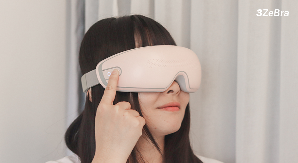 【3ZeBra】雙層氣壓按摩眼罩_286g輕量設計