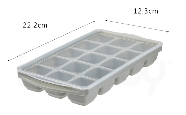 S-IC_17.jpg/ ianbaby頂級鉑金矽膠多功能食品分裝盒有三種不同格數與五種不同顏色，適用溫度範圍-50°C~250°C。