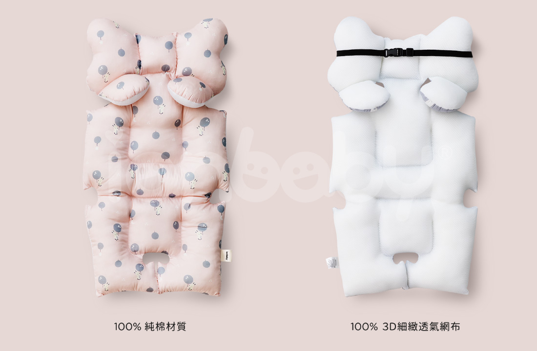 O-BS_01.jpg/ ianbaby 韓製全身包覆墊100%純棉與3D細緻透氣網布材質，良好透氣力四季皆可使用，可水洗設計不易滋生細菌。