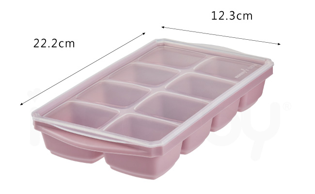 S-IC_18.jpg/ ianbaby頂級鉑金矽膠多功能食品分裝盒有三種不同格數與五種不同顏色，適用溫度範圍-50°C~250°C。