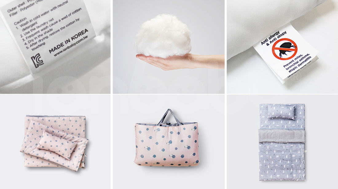 B-BB_20.jpg/ ianbaby 韓製寶寶睡袋,棉質表布舒適透氣,乾爽透氣性佳,符合CNS國家規範標準,水洗不易結塊變形,居家外出皆方便使用。