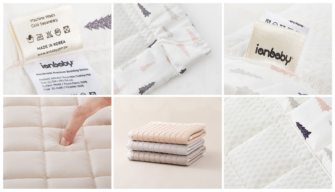 B-BR_17.jpg/ ianbaby 四季透氣雙面QQ睡墊,細緻衍逢工藝完美車工完整包覆,包邊設計不易起皺變形延長使用期限,可手洗可機洗減輕爸媽的負擔。