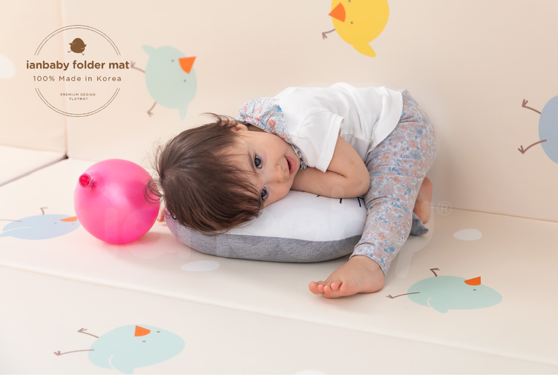 M-FM_04.jpg/ ianbaby 2in1韓製兒童折疊墊粉彩雞蛋仔,100%韓國製造,可折疊收納,廣大媽媽們使用推薦。